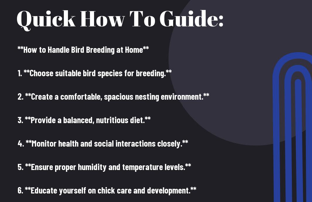 How to Handle Bird Breeding at Home