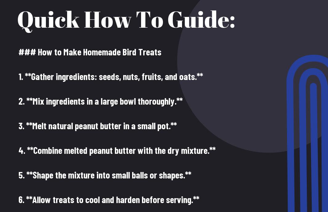 How to Make Homemade Bird Treats