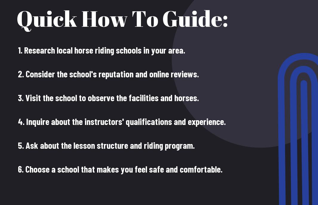 How to Choose the Right Horse Riding School