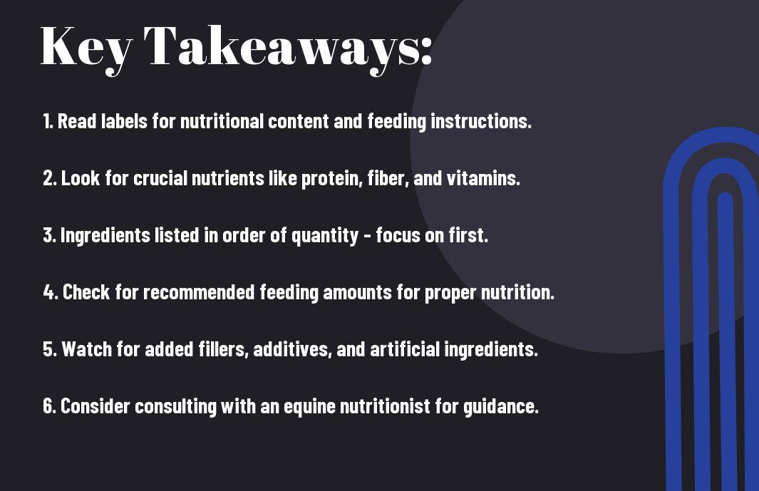 Equine Nutrition - Understanding Feed Labels