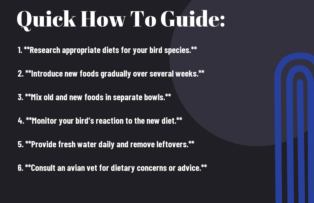 How to Transition Your Bird to a New Diet Safely