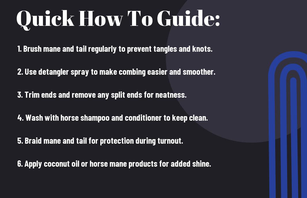 How to Maintain Your Horse's Mane and Tail