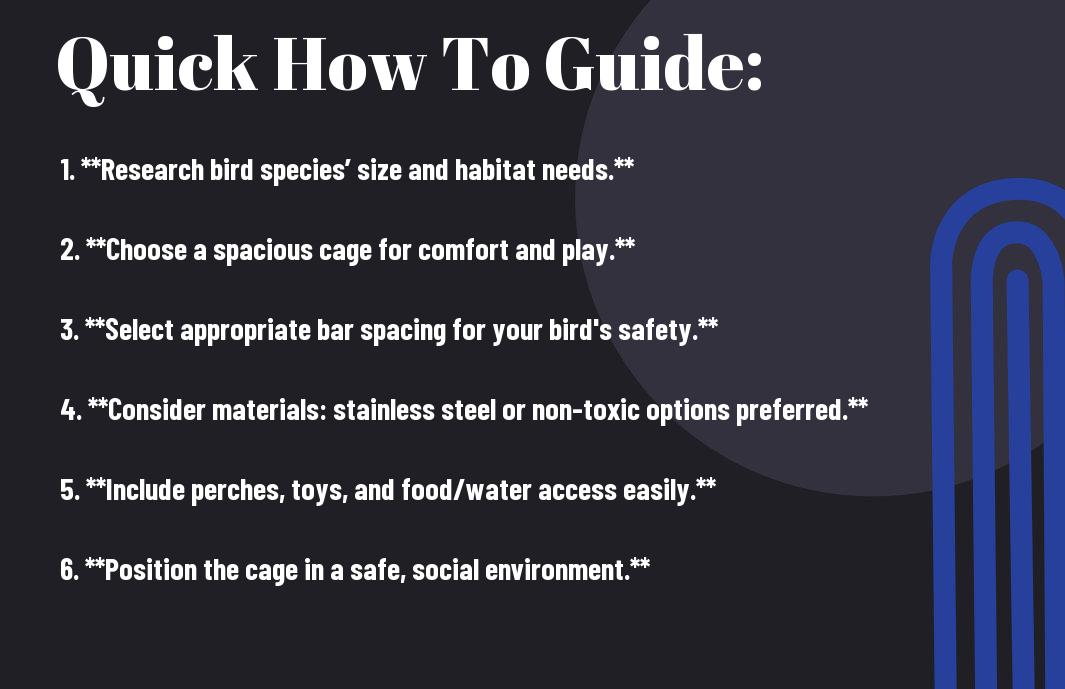 How to Choose the Perfect Cage for Your Pet Bird