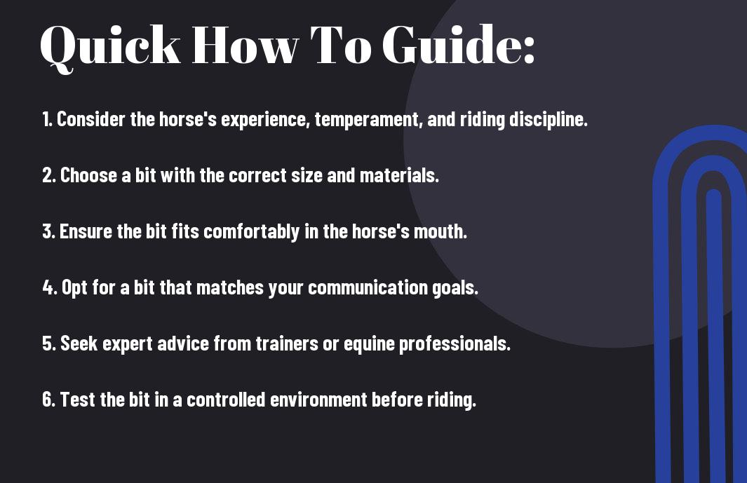 How to Choose the Right Bit for Your Horse