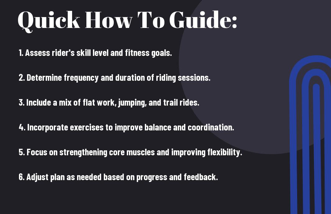 How to Develop a Horse Riding Exercise Plan