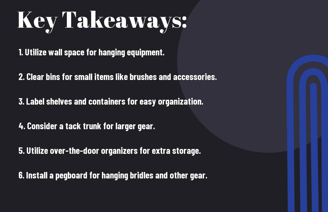 Organizing Your Tack Room - Storage Solutions