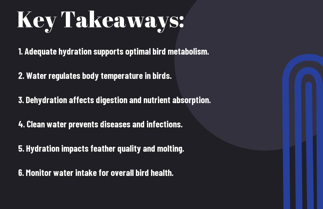 The Role of Hydration in Bird Health