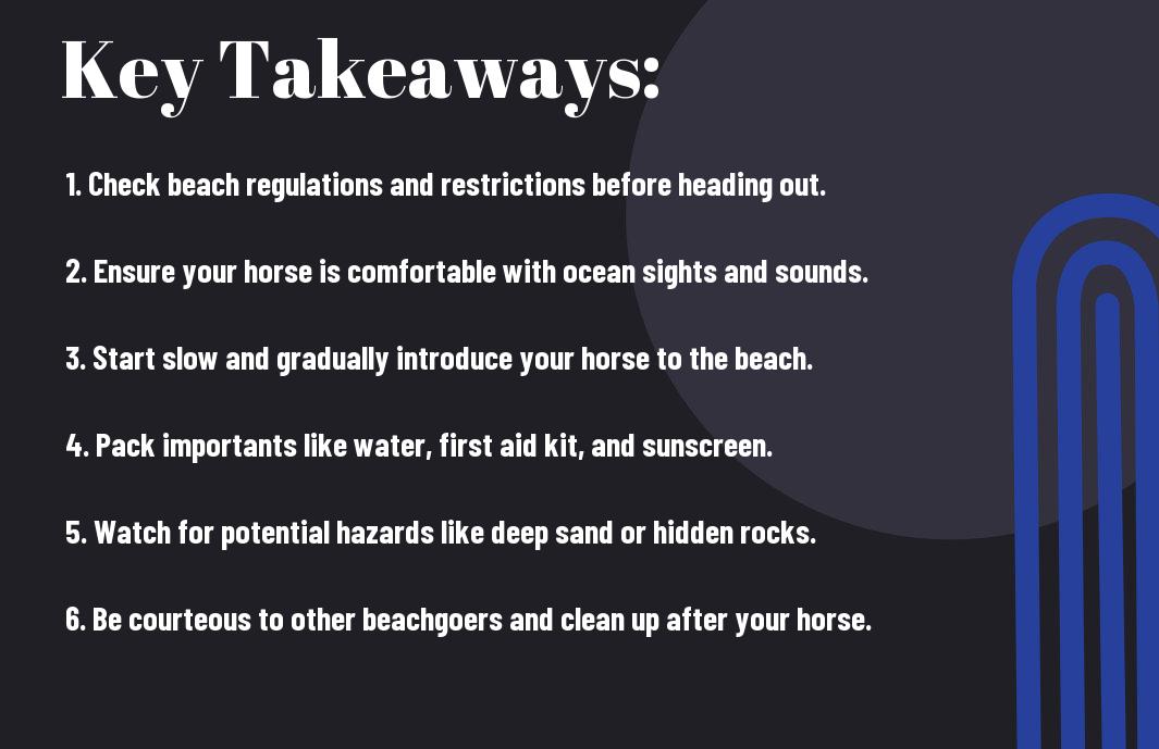 Tips for Taking Your Horse on the Beach