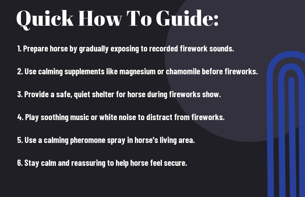 How to Reduce Stress in Horses During Fireworks