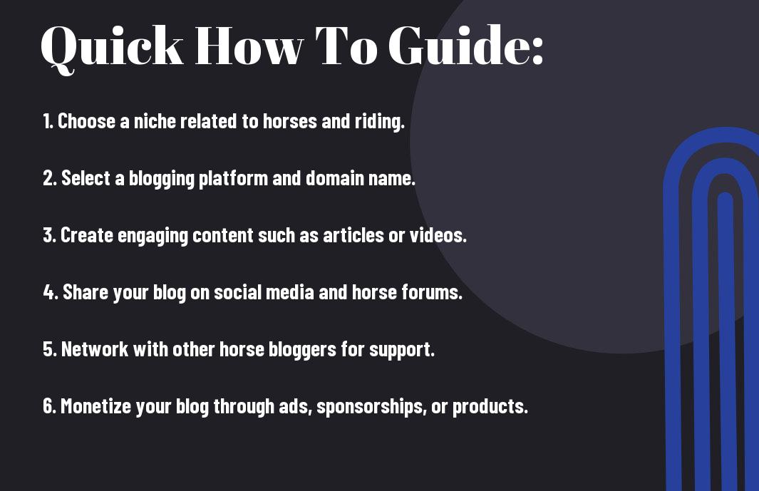 How to Start a Horse Blog - Tips for Aspiring Writers